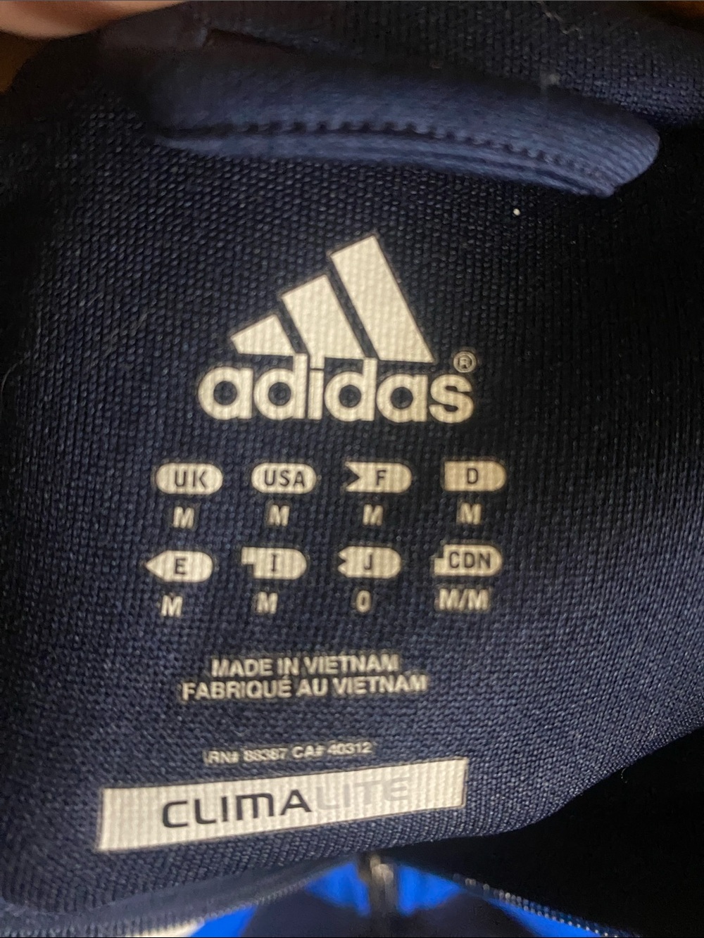 adidas Navy, Royal Blue & Red Athletic Track Jacket size medium men’s - Picture 2 of 7
